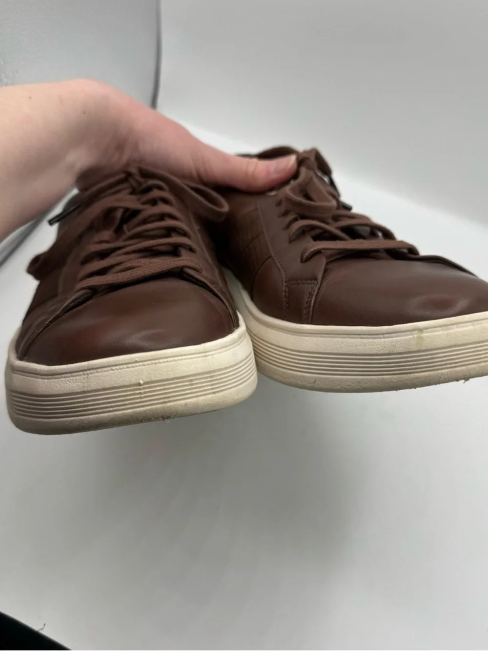 Cole Haan Men's Grand Crosscourt‎ Premier Sneakers in brown leather size 12